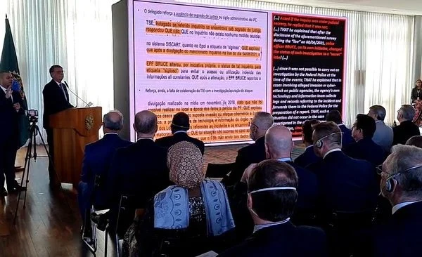 Para campanha, Bolsonaro “admitiu derrota” em reunião com embaixadores