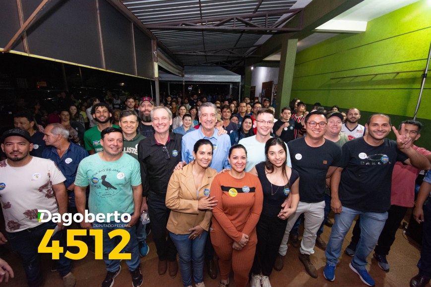 DEPUTADO DAGOBERTO NOGUEIRA, PARTICIPA DE REUNIÃO POLÍTICA COM CENTENAS DE APOIADORES EM RIO BRILHANTE