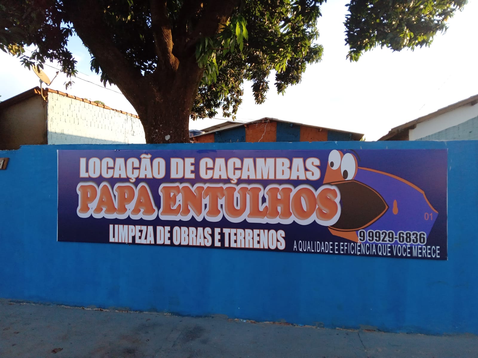 PAPA ENTULHO ESTÁ EM NOVO ENDEREÇO