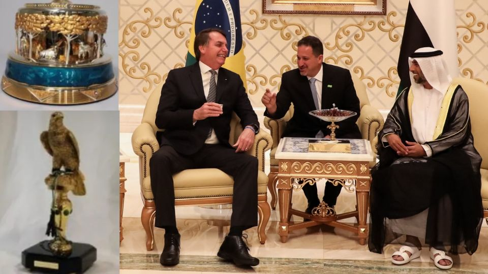 Bolsonaro teria surrupiado relógio de mesa de diamantes e estatueta de ouro, investiga PF