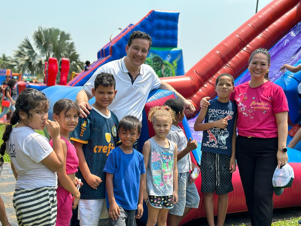 Prefeitura promoveu dia das crianças no Parque Nelson Tereré em Nova Alvorada do Sul