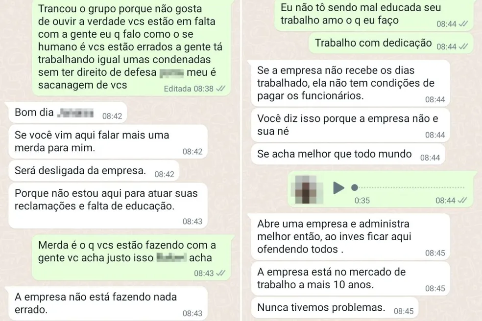 Terceirizados de prefeitura reclamam de atraso nos pagamentos e recebem ameaças de RH: ‘será desligada’ Terceirizados de prefeitura reclamam de atraso nos pagamentos e recebem ameaças de RH: ‘será desligada’