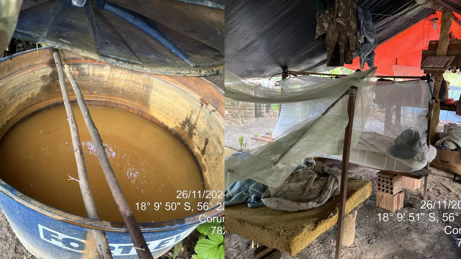 Quinze trabalhadores em condições análogas à escravidão são resgatados no Pantanal Quinze trabalhadores em condições análogas à escravidão são resgatados no Pantanal