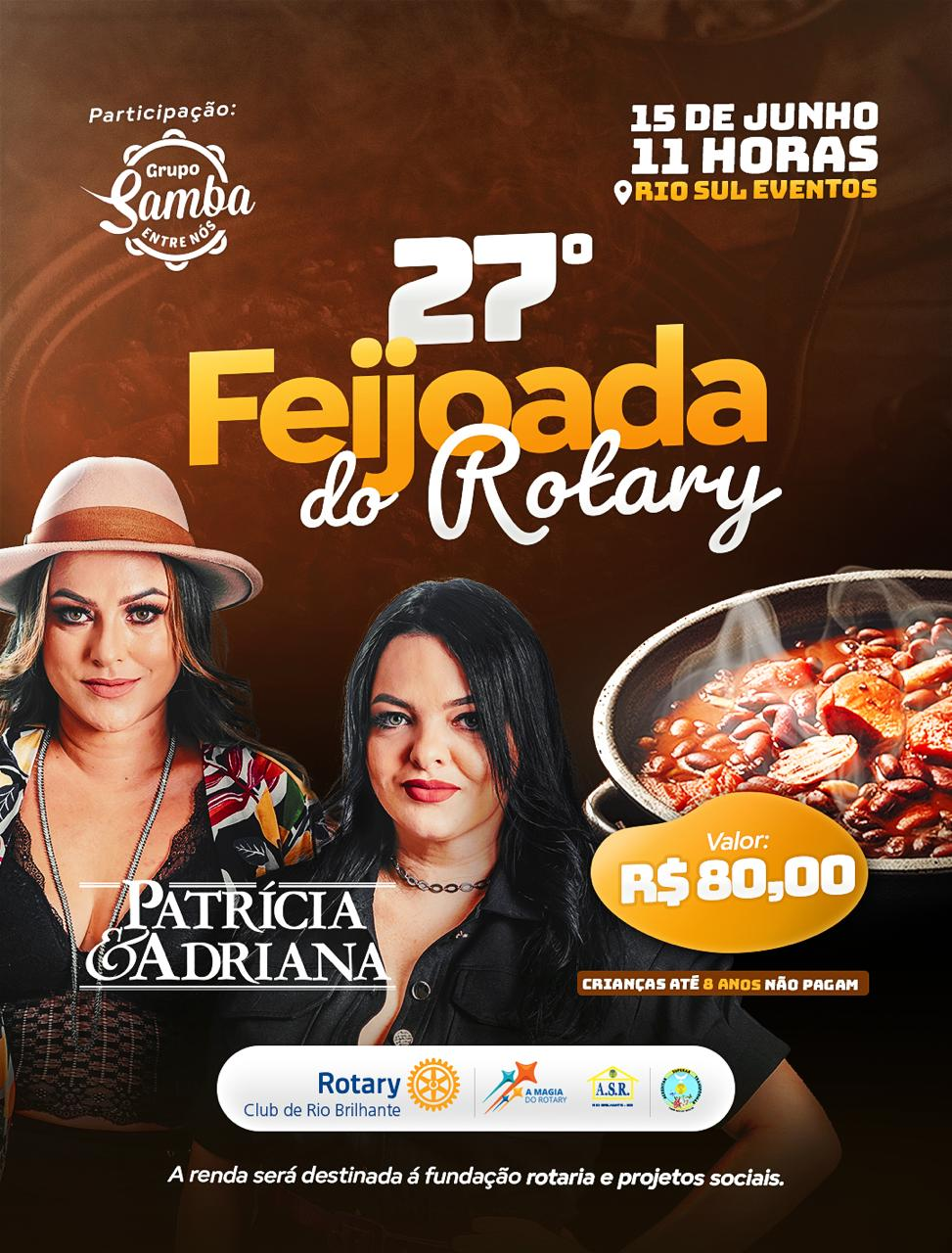 Vem aí a 27ª Feijoada do Rotary!