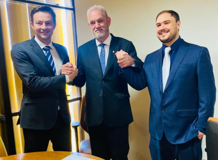 RIO BRILHANTE: Prefeito Lucas Foroni e Doutor  Leonardo Arruda Buscam Recursos em Brasília